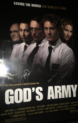 Autographed Original GOD'S ARMY Movie Poster